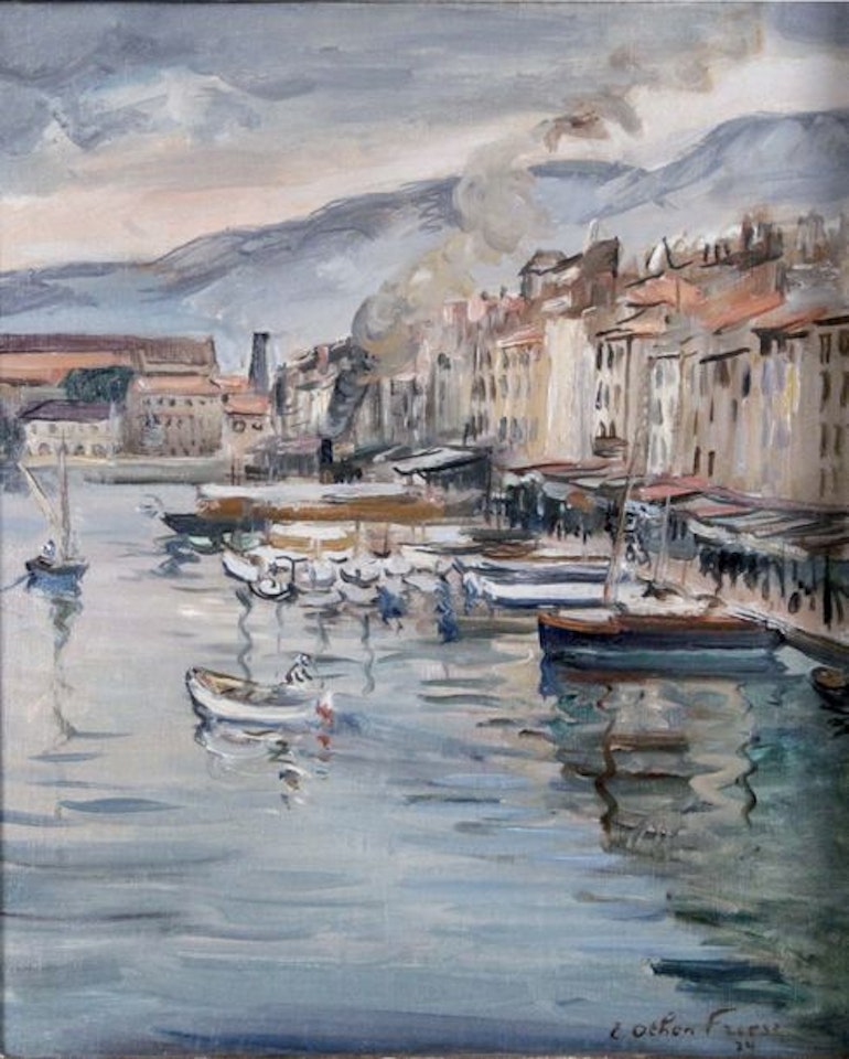The port of Toulon by Othon Friesz