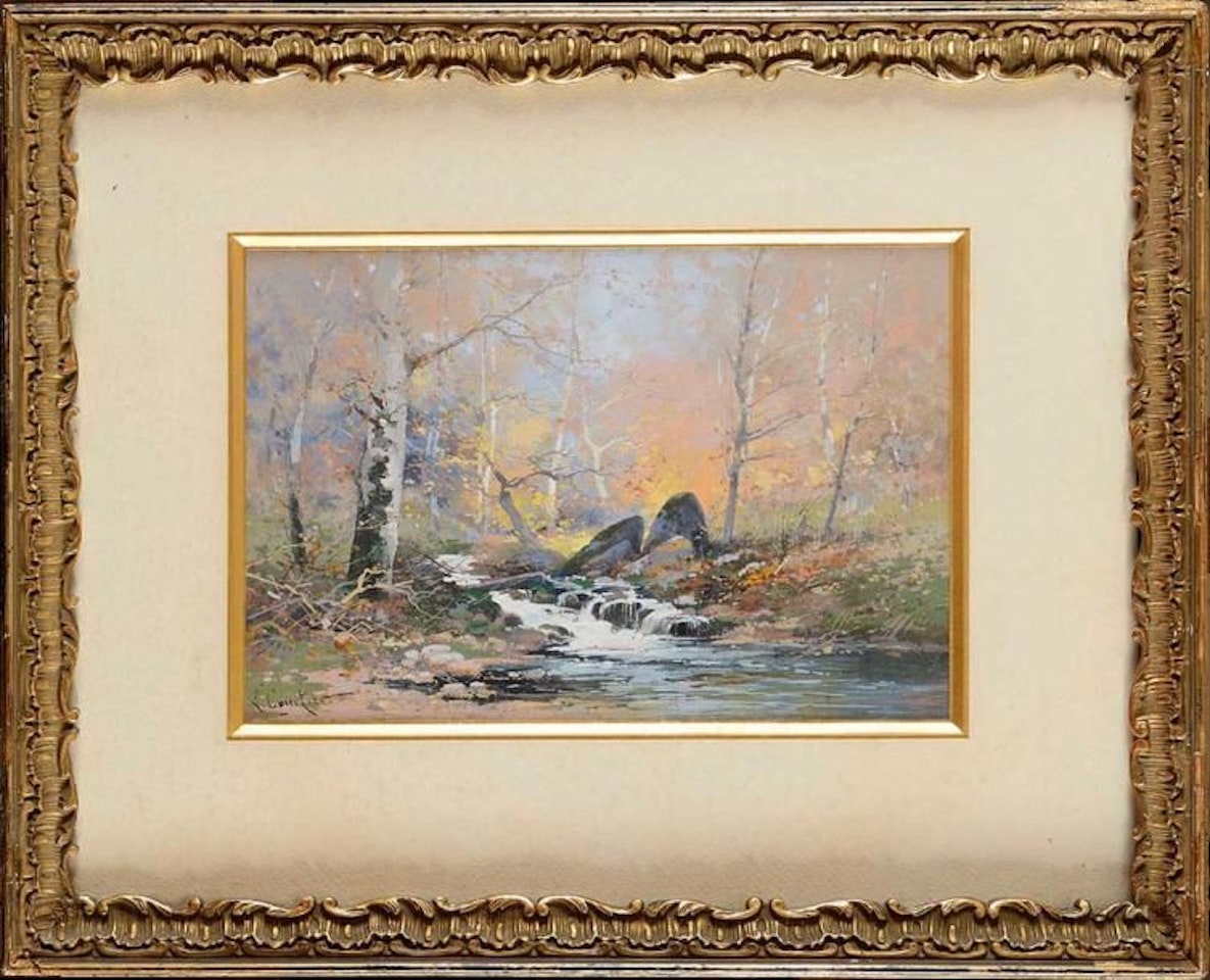 Paysage à la cascade by Eugene Galien-Laloue