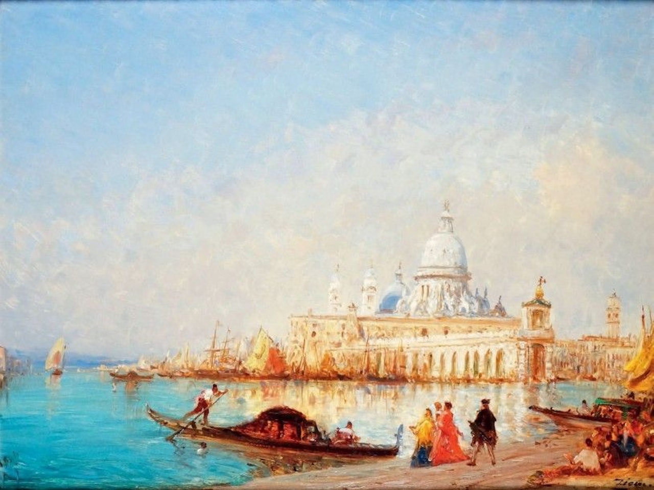 VENICE, LA SALUTE by Félix Ziem