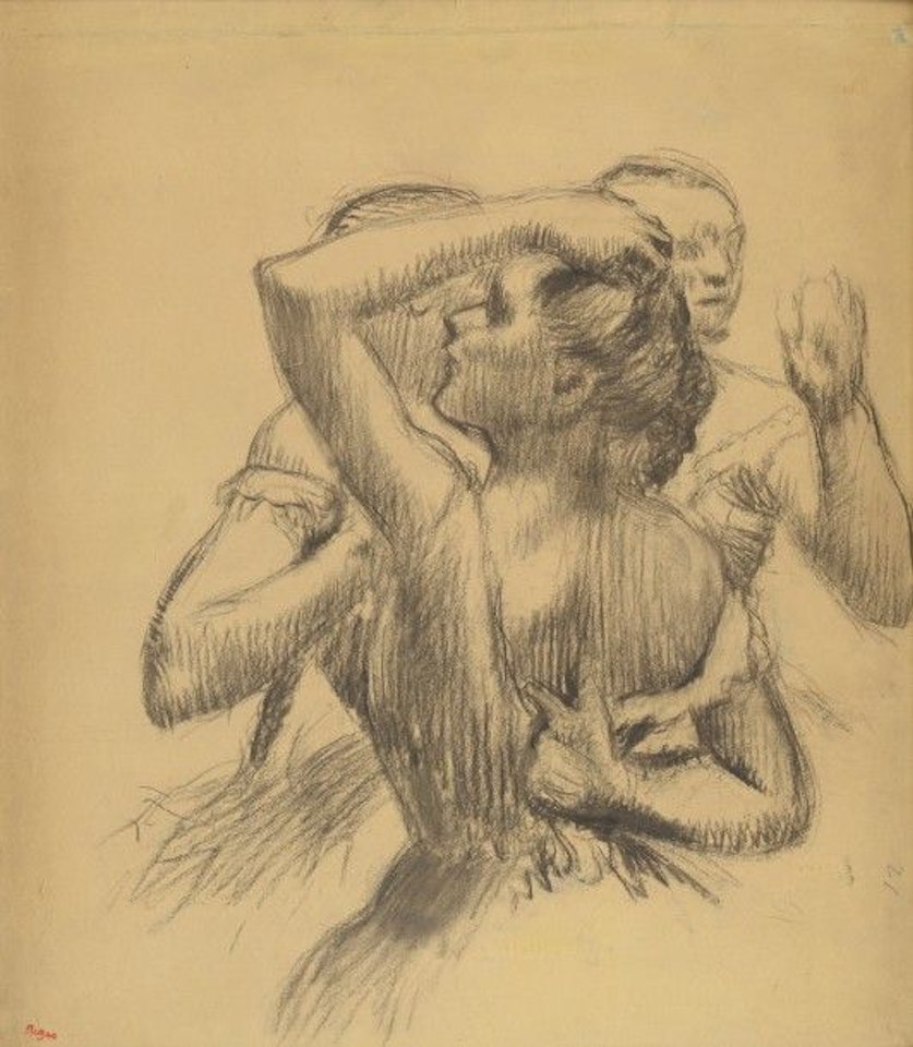 Trois danseuses en buste by Edgar Degas