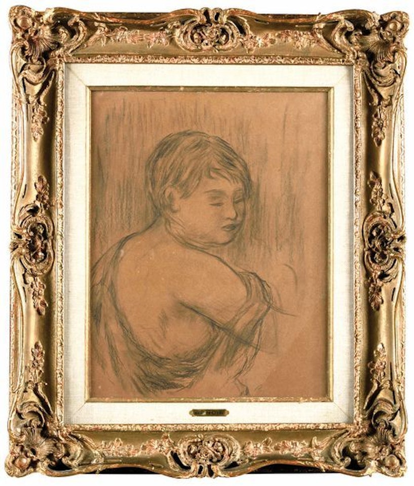 Study of a woman in three-quarters by Pierre-Auguste Renoir