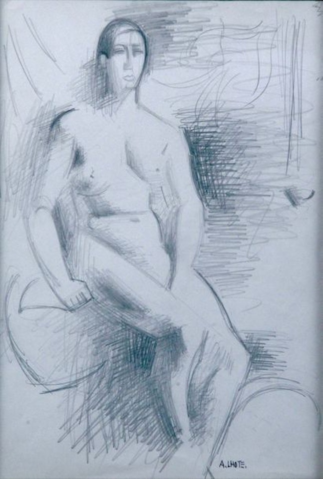 Seated nude model by André Lhote
