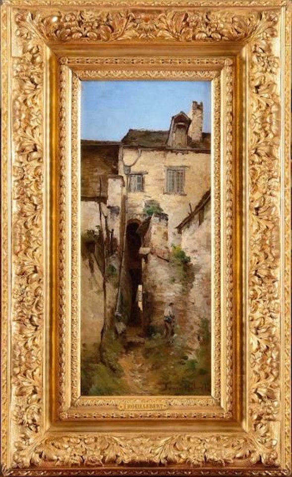 Ruelle de village by Paul Désiré Trouillebert