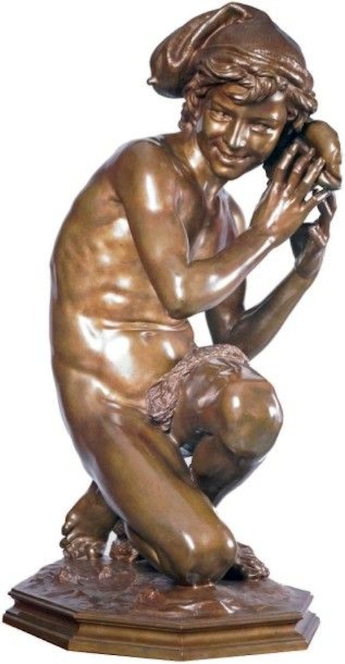 SHELL FISHERMAN No. 1 by Jean-Baptiste Carpeaux