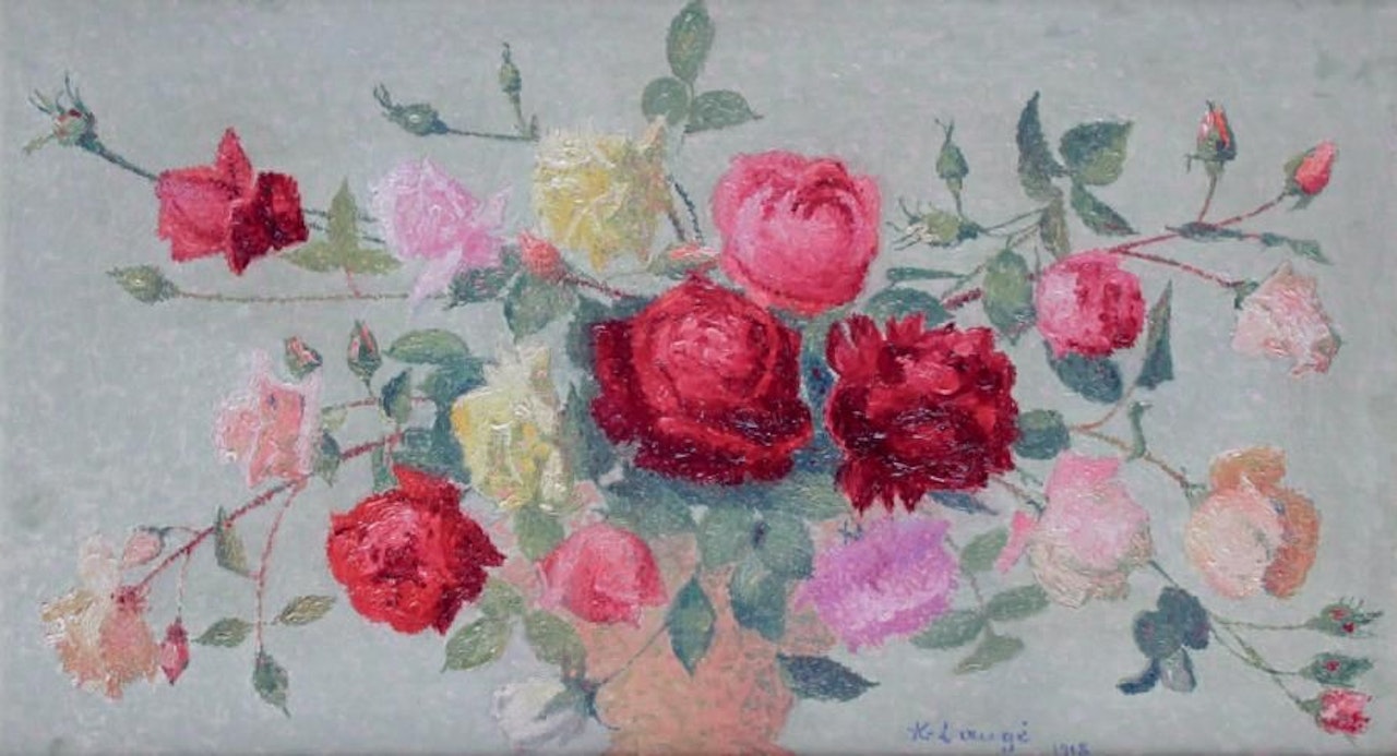 VASE OF ROSES by Achille Laugé