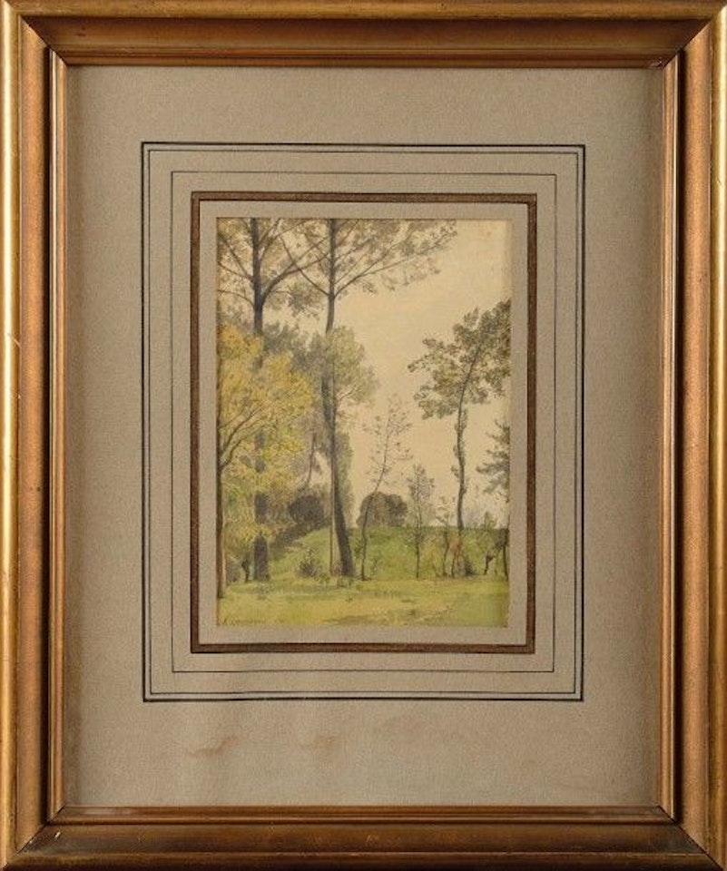 Paysage aux boulaux by Henri Harpignies