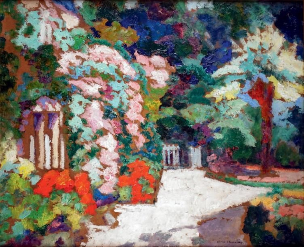 THE FLOWER GARDEN by Victor Charreton