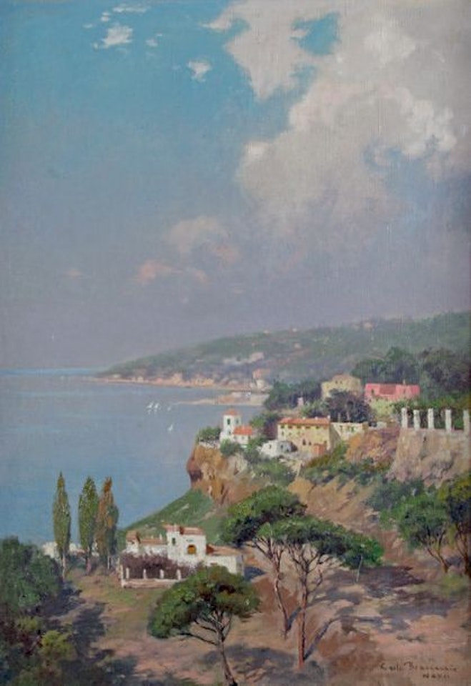 THE BAY OF NAPLES AND PAUSILIPPE HILL by Carlo Brancaccio