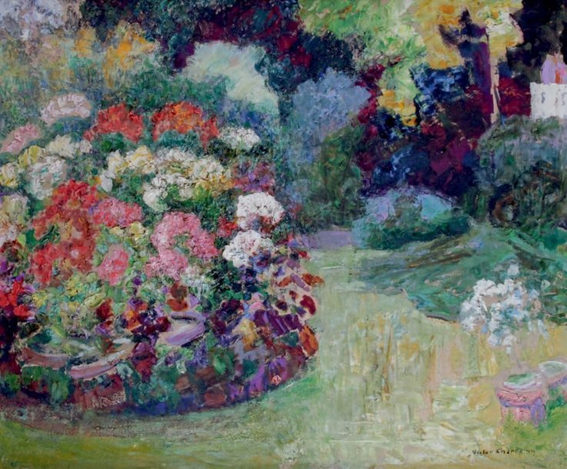 THE FLOWER GARDEN by Victor Charreton