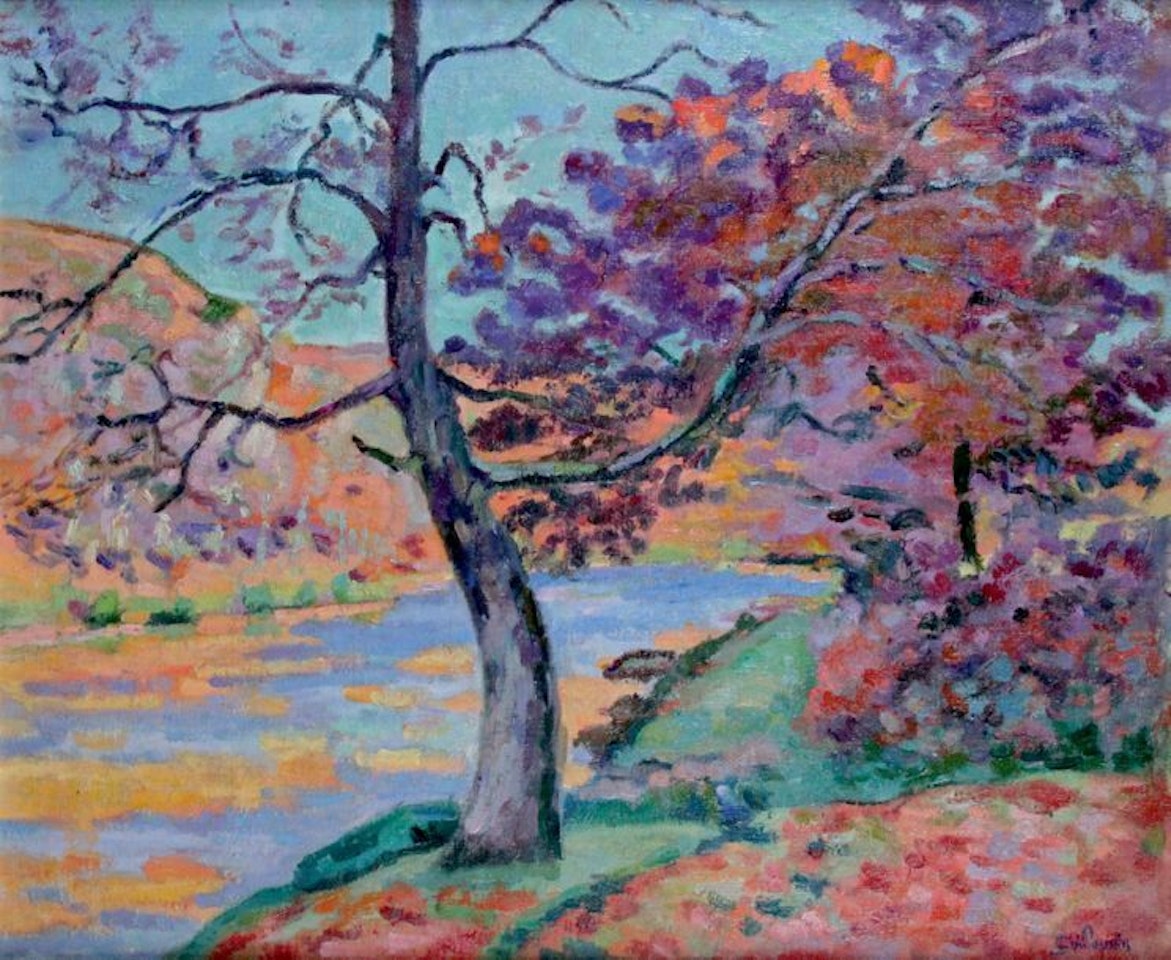 THE ROCK OF THE ECHO IN CROZANT by Armand Guillaumin