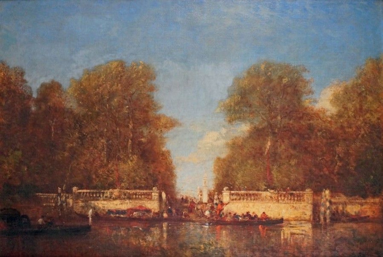 VENICE, THE FRENCH GARDENS by Félix Ziem
