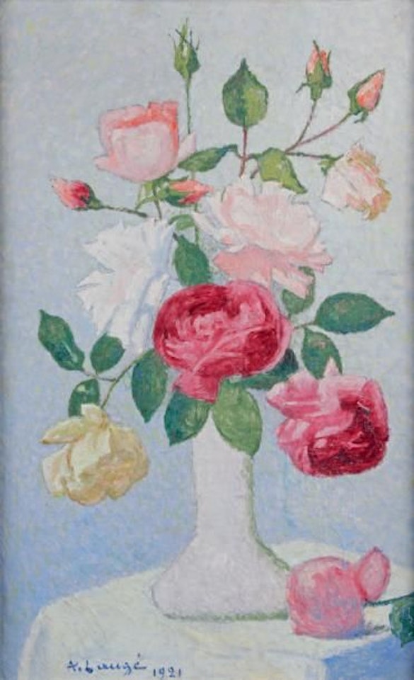 VASE OF ROSES by Achille Laugé