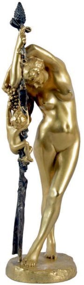 BACCHANTE TO THE CLUSTER AND LOVE by Jean Léon Gérome
