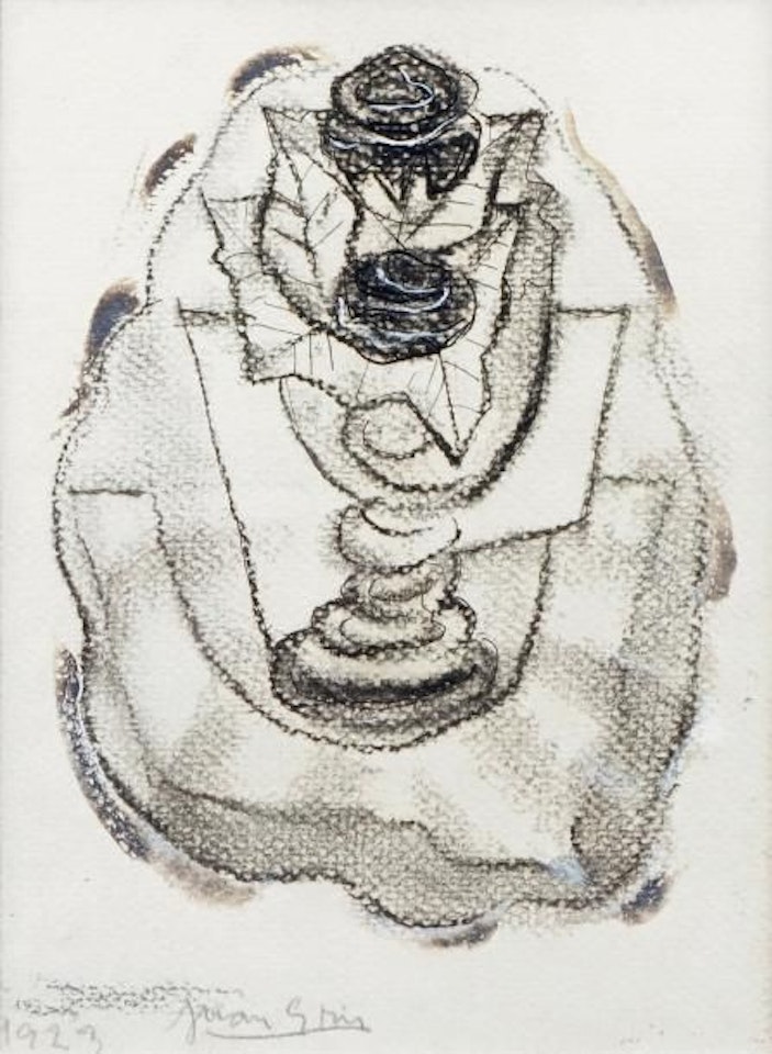 SMALL VASE OF ROSES by Juan Gris