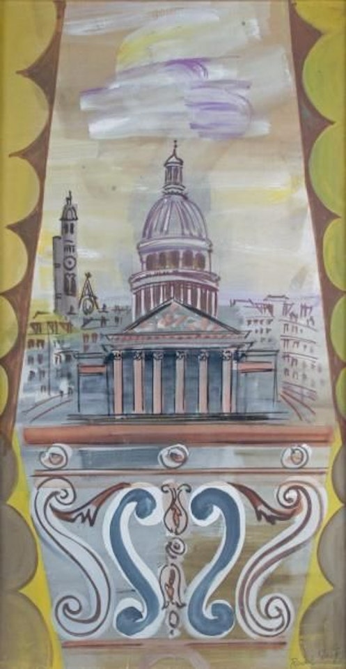 OPEN WINDOW ONTO THE PANTHEON by Raoul Dufy