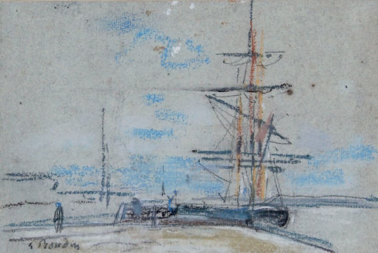 THE THREE MASTERS by Eugène Boudin