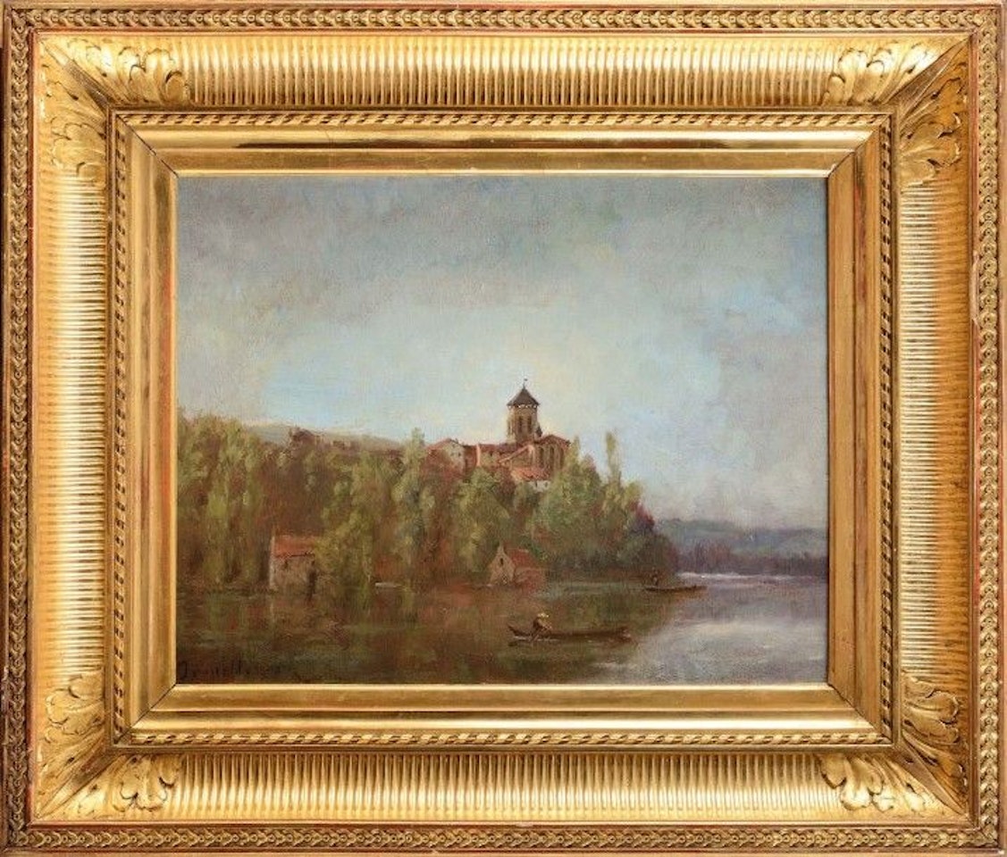 Promenade en barque by Paul Désiré Trouillebert