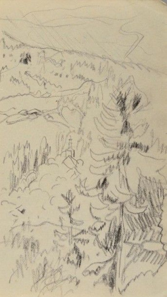 Sapins en montagne by Pierre Bonnard