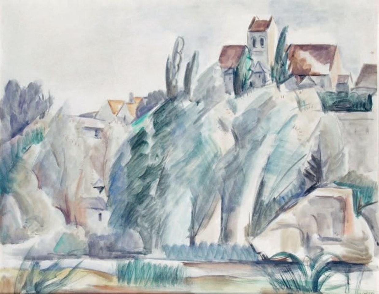 THE VILLAGE OF MIRMANDE by André Lhote