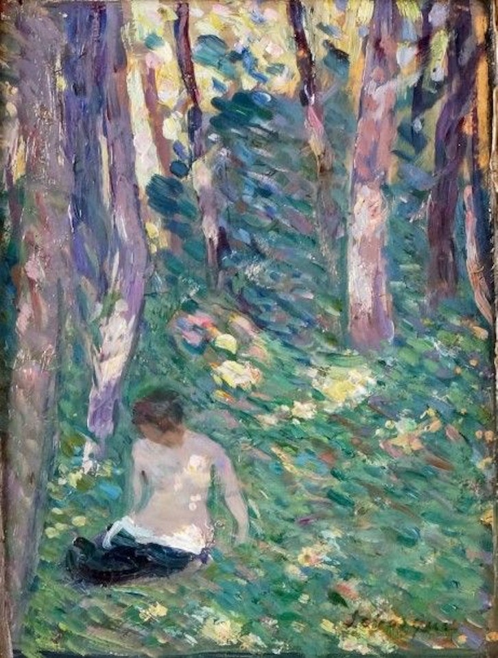 SUN BATHING IN THE FOREST by Henri Lebasque