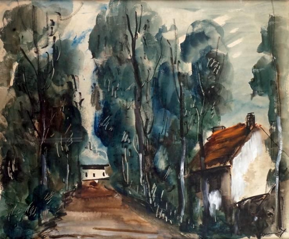 THE HOUSE AT THE BOTTOM OF THE AVENUE by Maurice de Vlaminck