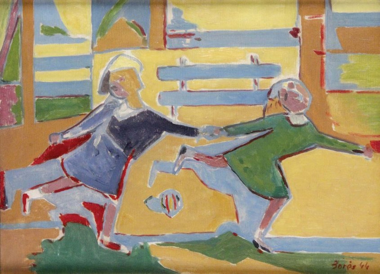 Children playing by Francisco Bores