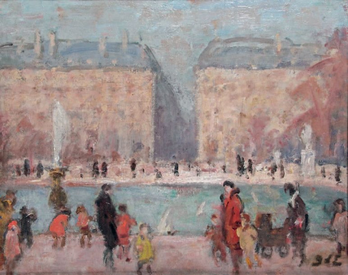 PARIS, THE TUILERIES BASIN by Georges d’Espagnat
