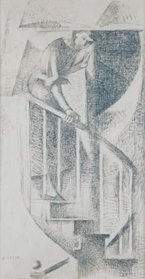 WOMAN DESCENDING THE STAIRS by André Lhote