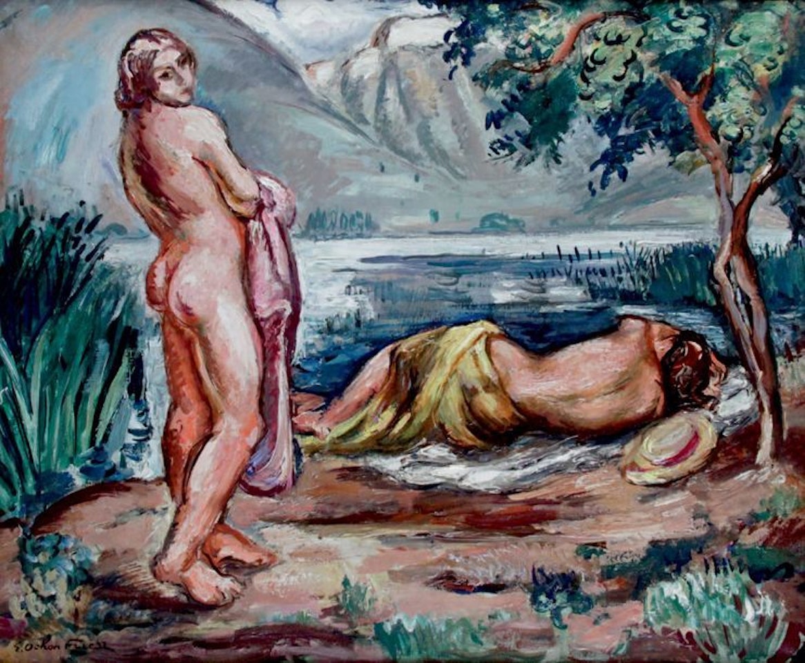 BATHERS AT THE LAKE by Othon Friesz