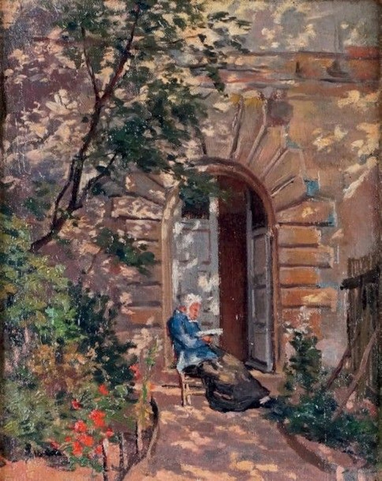Garden Rue Ferant Au Petit Montrouge by Maximilien Luce