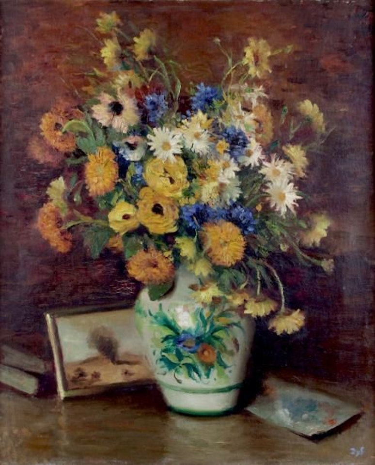 VASE OF FIELD FLOWERS by Marcel Dyf