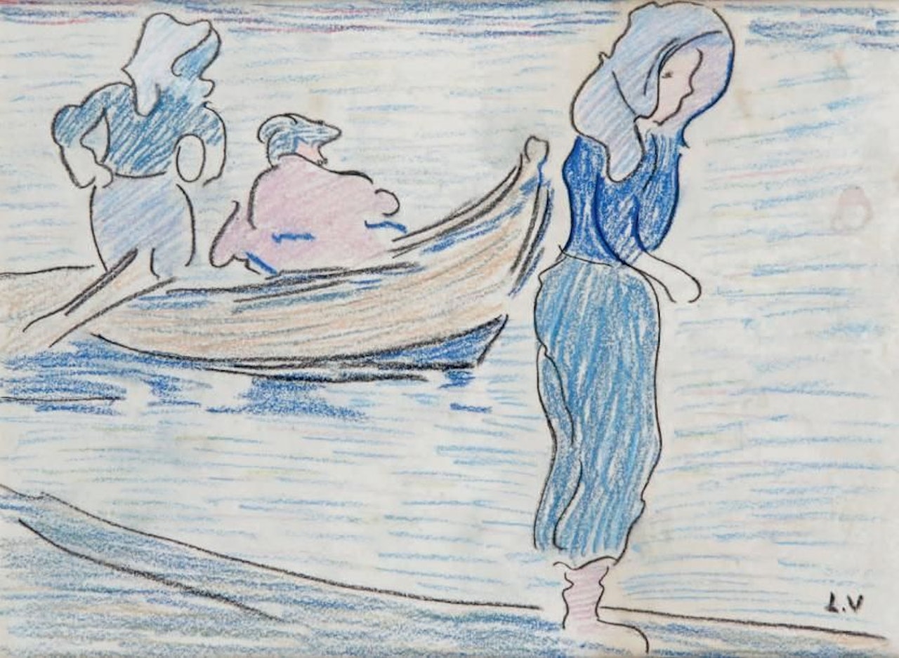 FISHERMEN IN THE ARCACHON BASIN by Louis Valtat