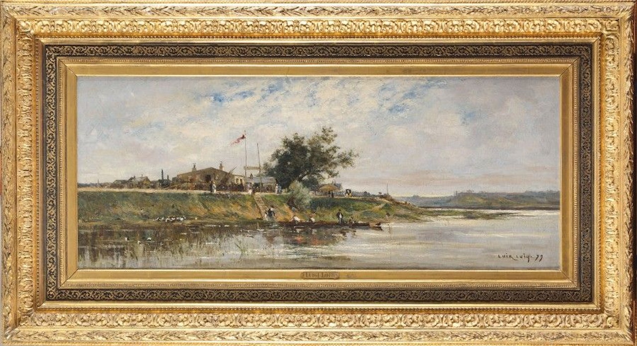 L"île de la Jatte by Luigi Loir