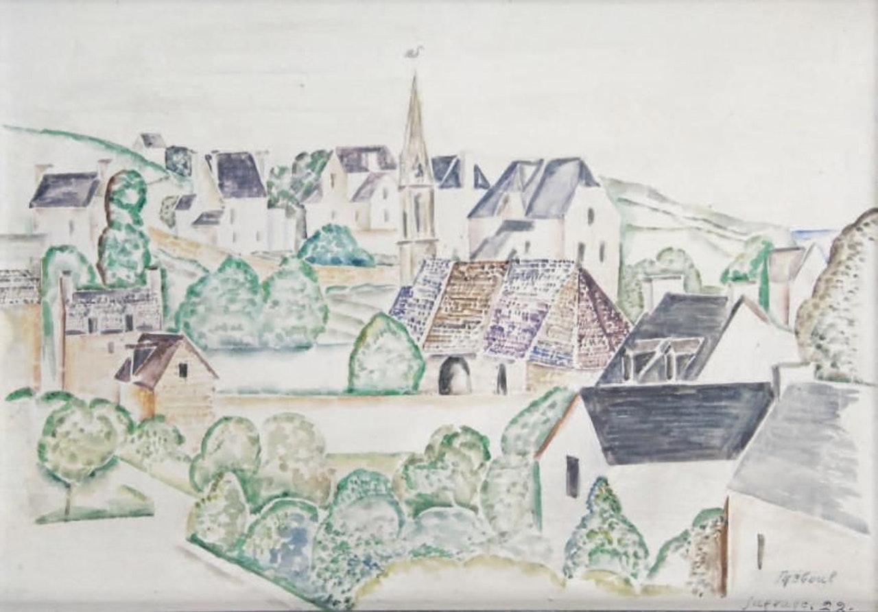 VIEW OF TRÉBOUL by Leopold Survage