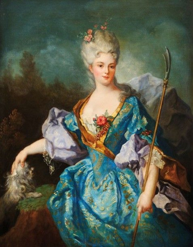 Portrait d"une favorite by French School