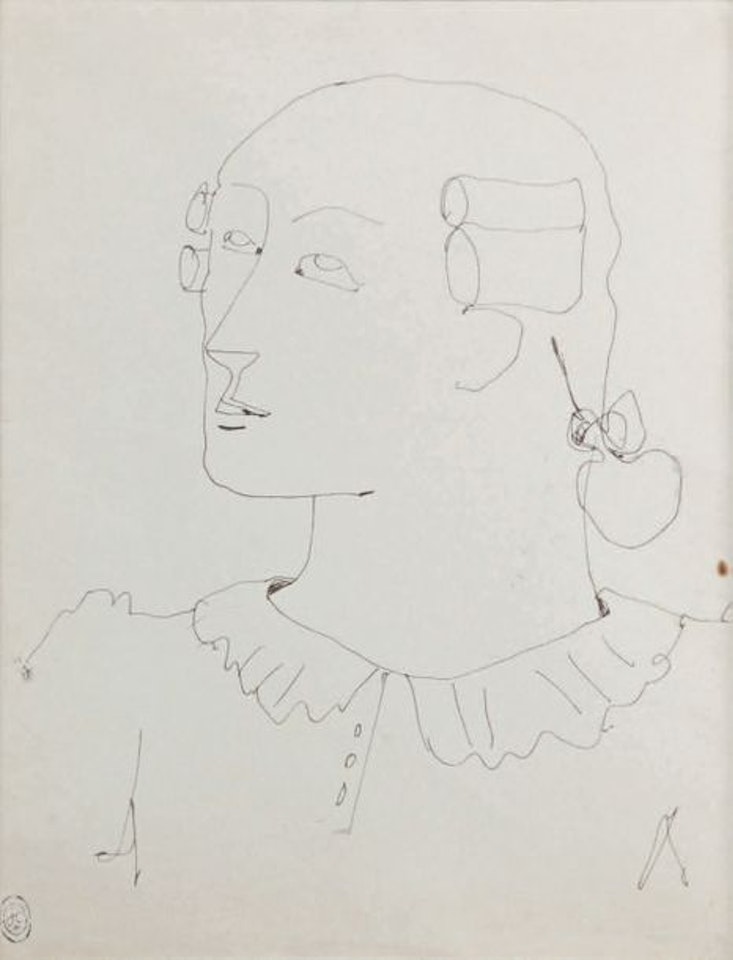 COMRADE LOUIS XV (study for “The Blood of a Poet”) by Jean Cocteau