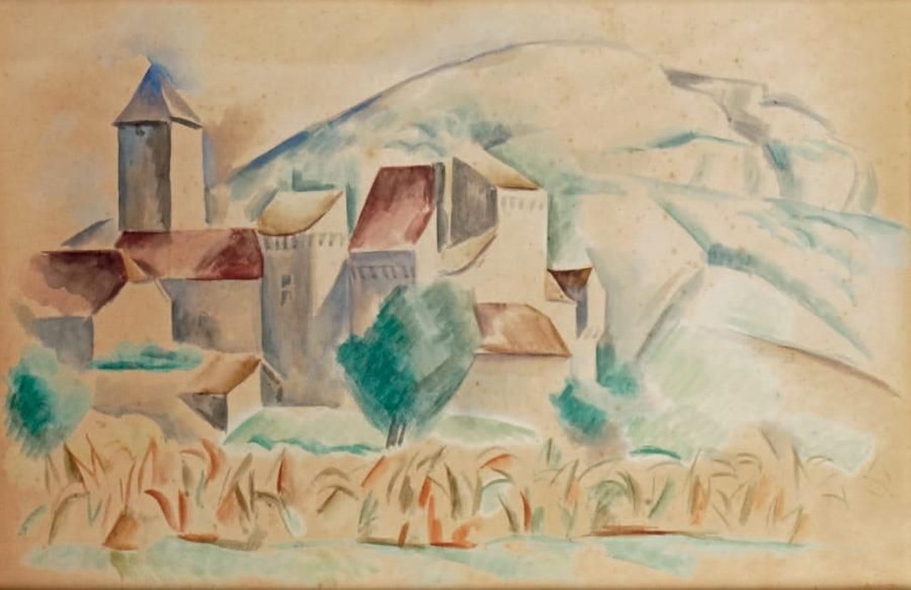 THE VILLAGE OF SAINTAMARIN IN ALSACE by André Lhote
