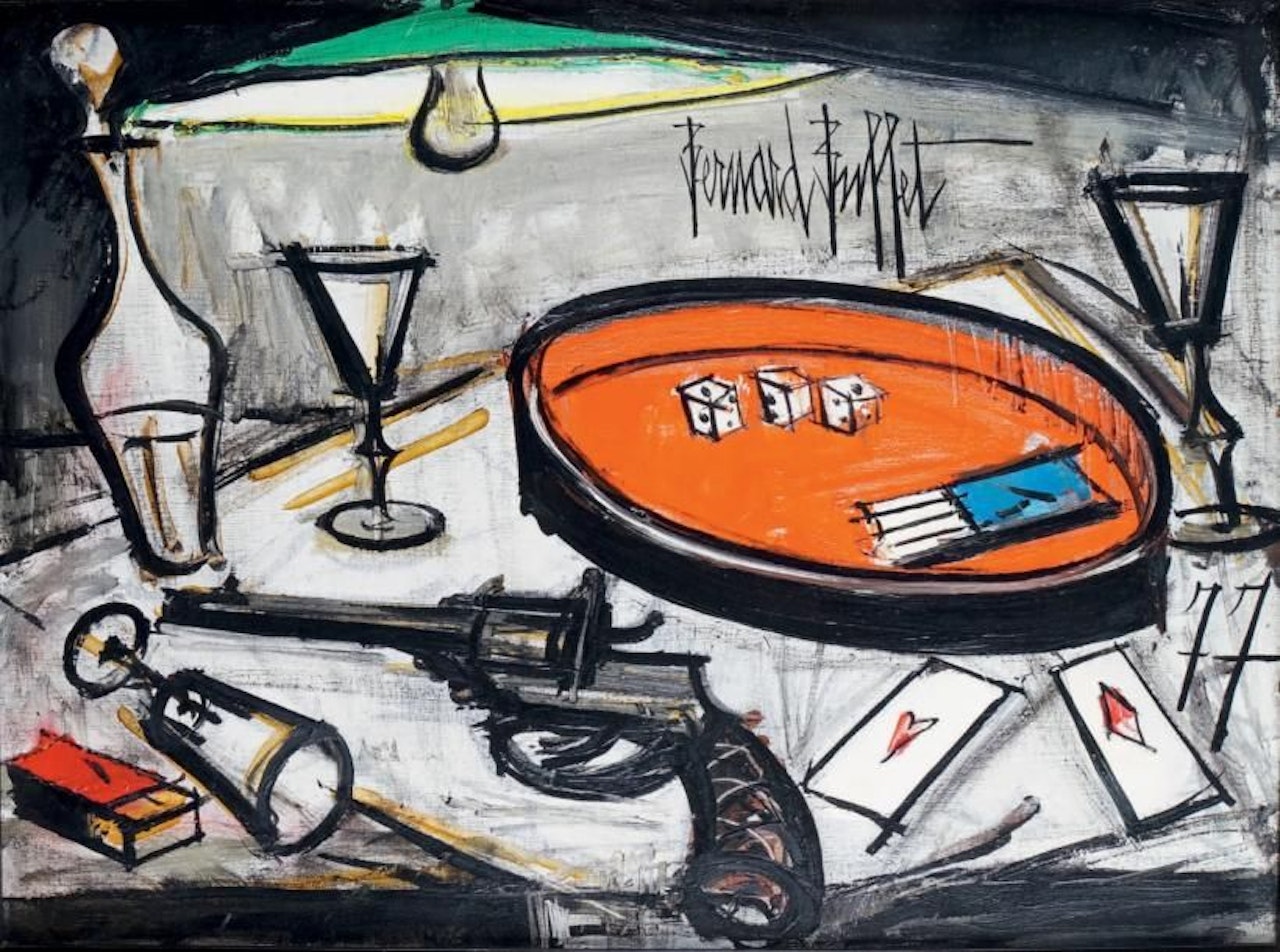 THE GAMES TABLE by Bernard Buffet