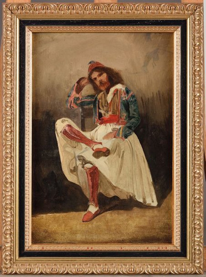 Character in Palikare costume by Eugene Delacroix