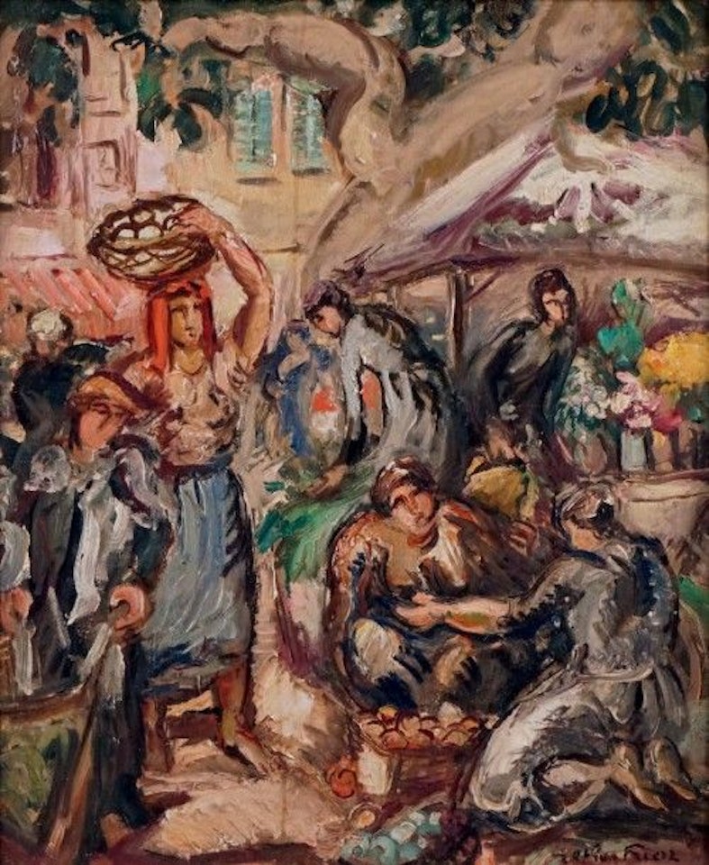 THE TOULON MARKET by Othon Friesz