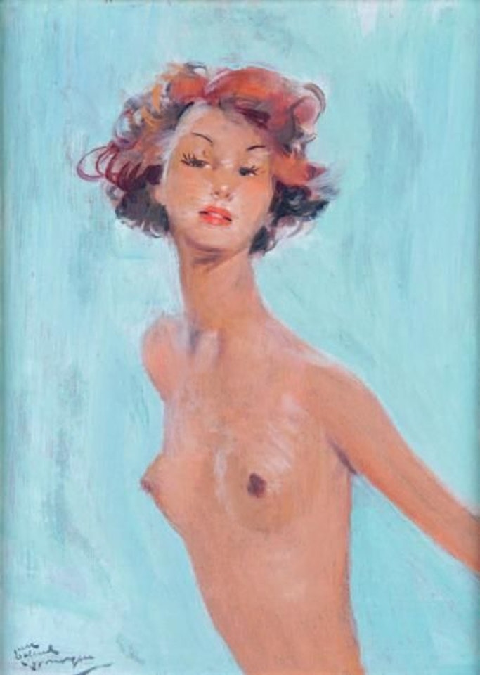 CHRISTIANE NUDE IN BUST by Jean Gabriel Domergue