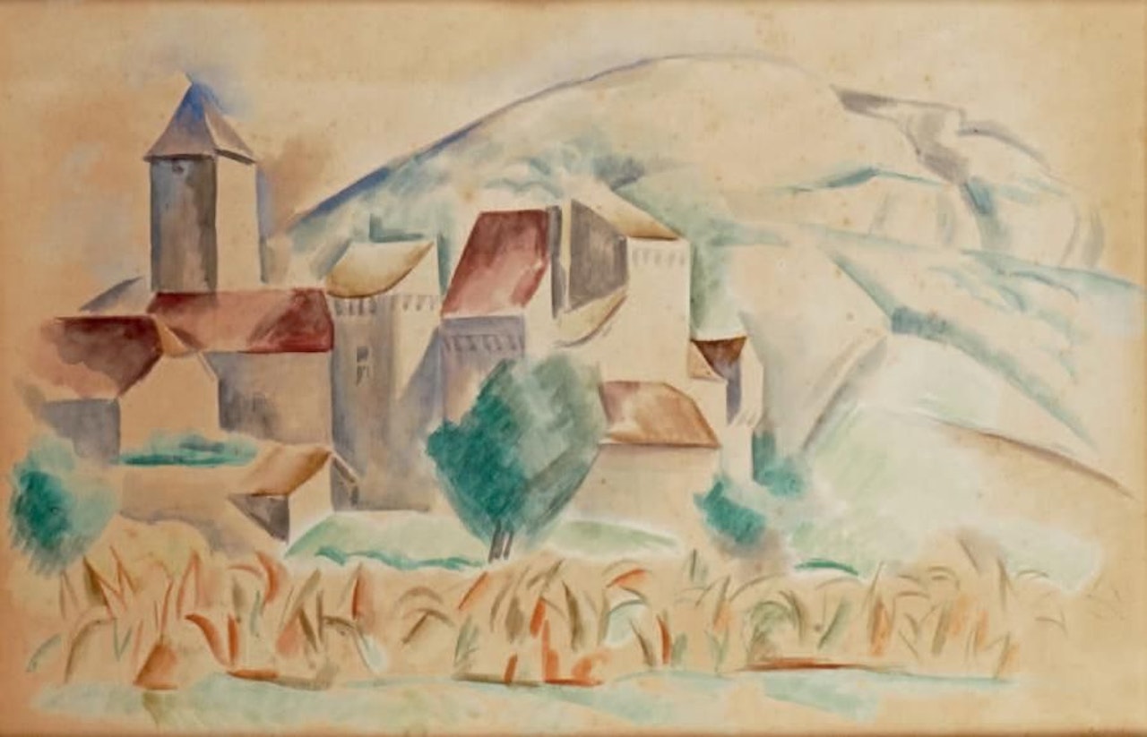 THE VILLAGE NEAR MIRMANDE by André Lhote