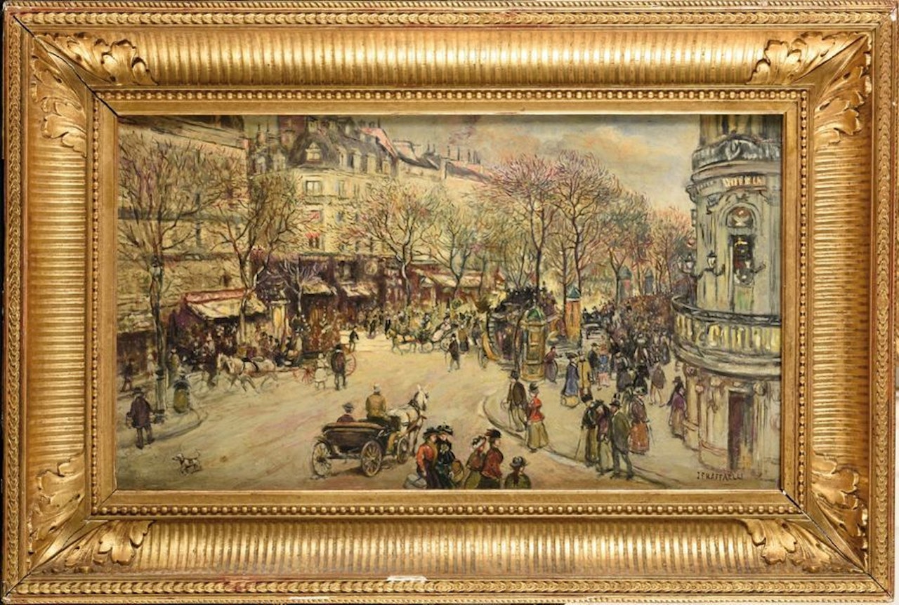 Boulevard des Italiens by Jean Francois Raffaelli