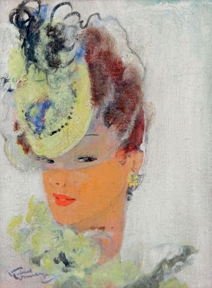 PORTRAIT OF DOLLY by Jean Gabriel Domergue