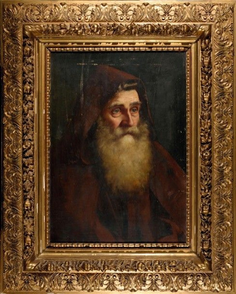 Tête de moine barbu by German School