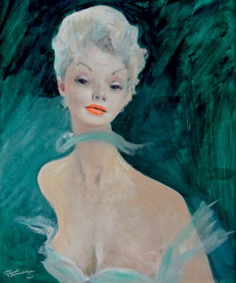 PORTRAIT OF MRS B by Jean Gabriel Domergue
