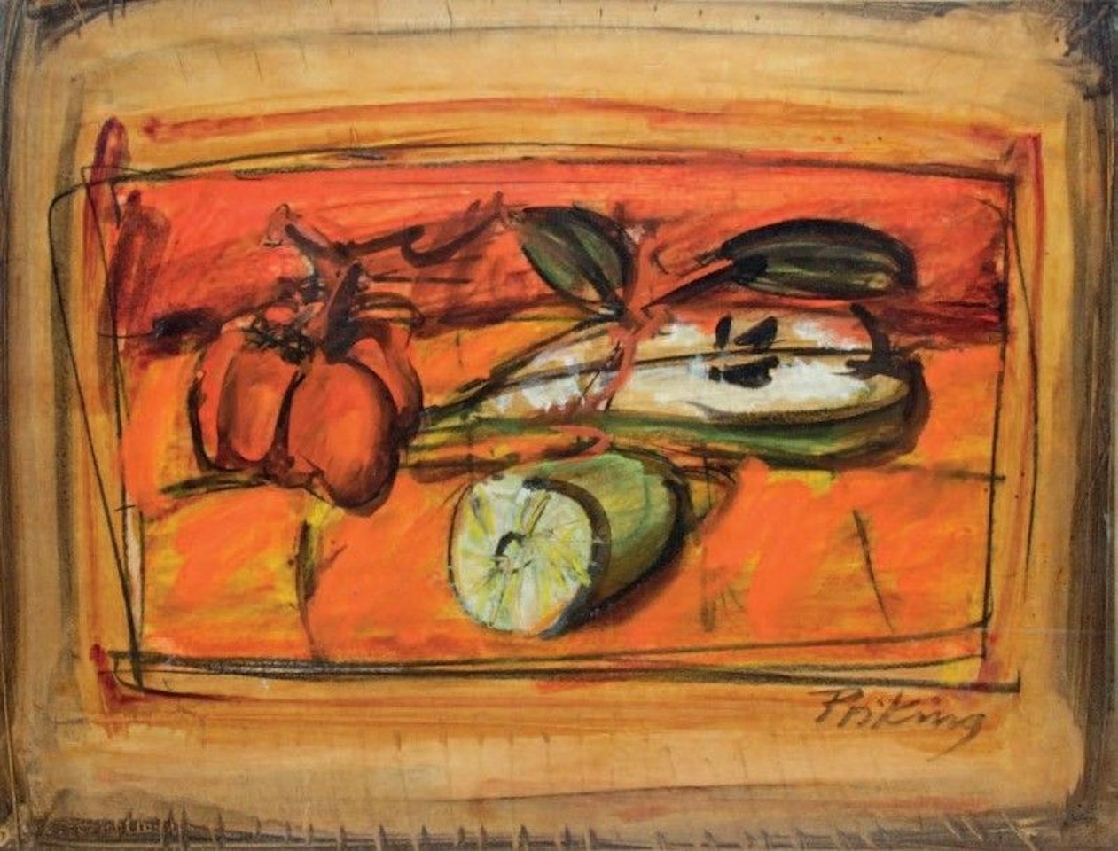 STILL LIFE WITH FRUITS by Franz Priking