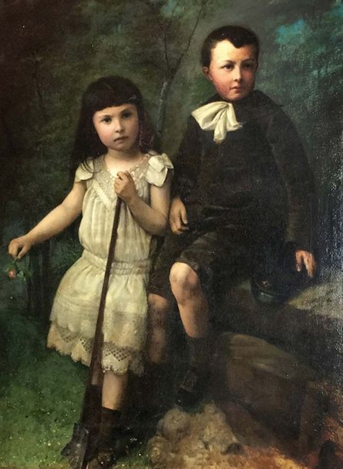 Portrait d"enfants by French School