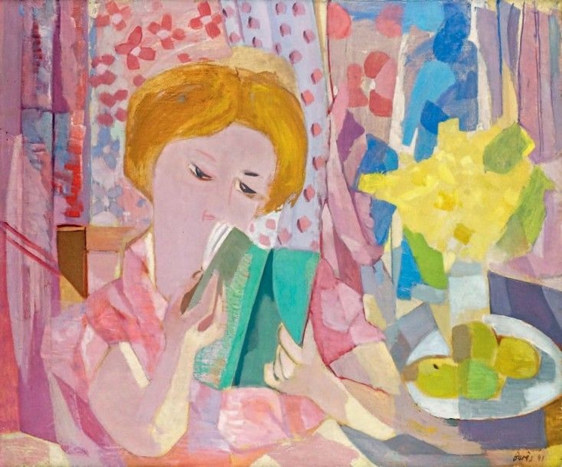 WOMAN READING by Francisco Bores