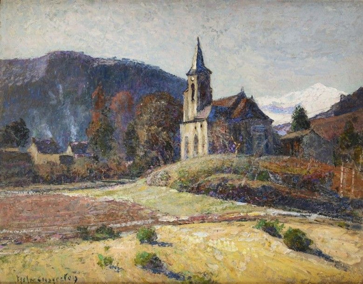 L"Eglise de Murols, le hameau qui fume by Victor Charreton